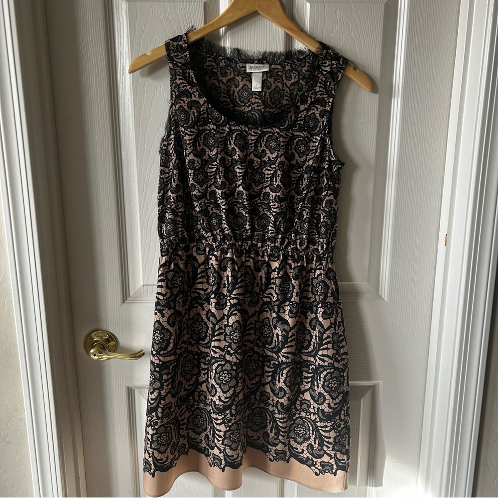 Rodarte for Target  Black Lace Print Sleeveless Dress, Women’s Small